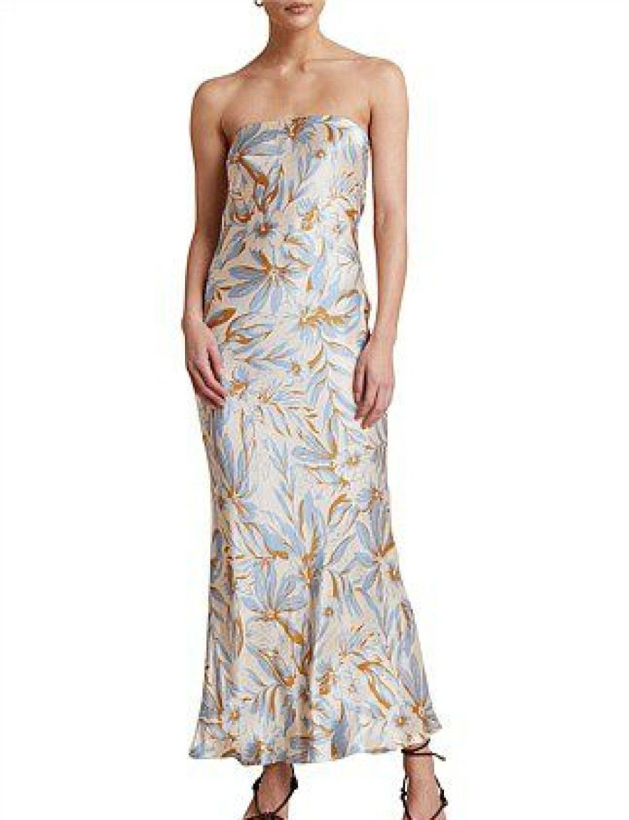 Bikini * | Stella Strapless Dress Discount Print