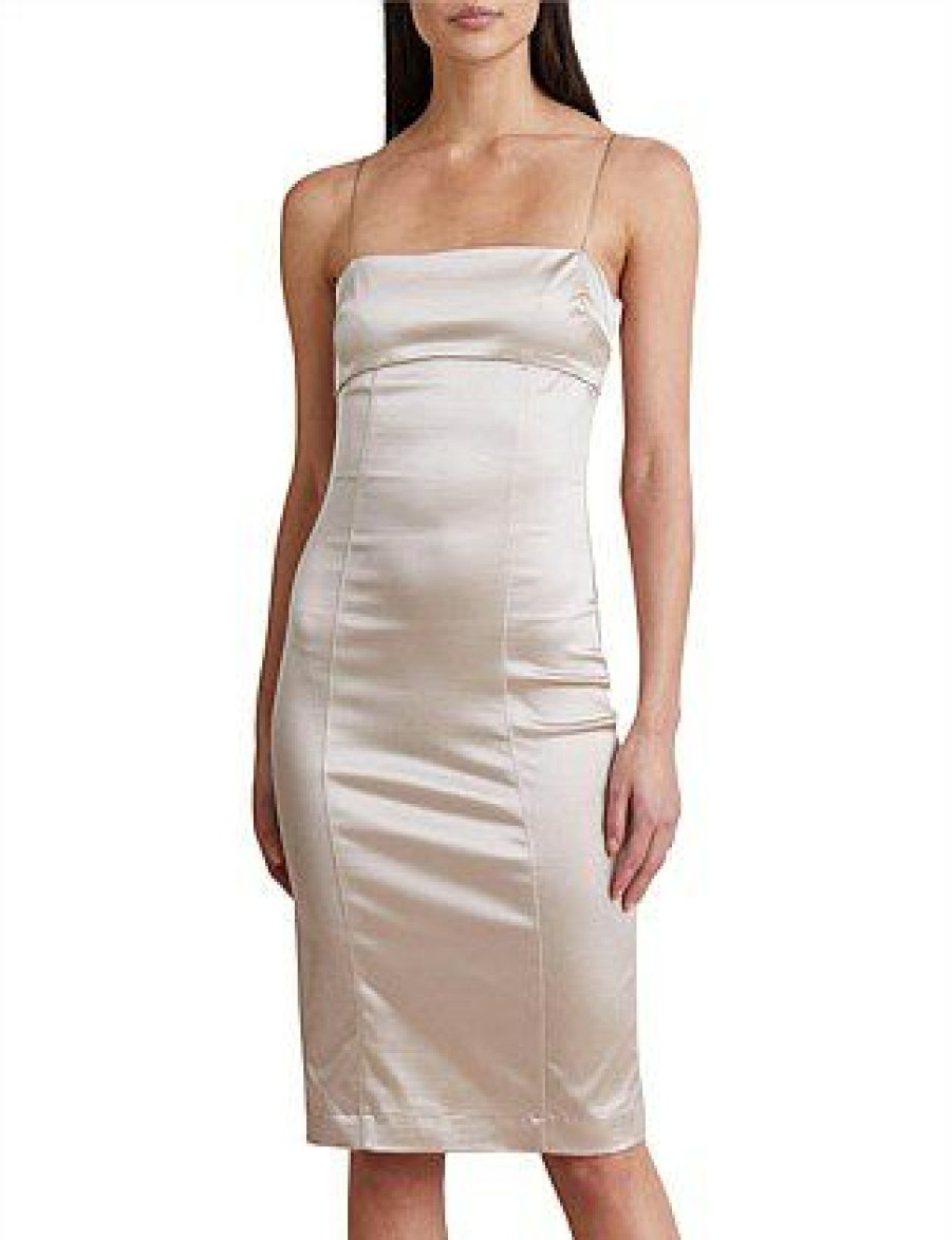 Bikini * | Heather Midi Dress Promotion Champagne