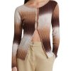 Bikini * | Alana Long Sleeve Knit Cardigan Promotion Choc Gradient