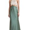 Bikini * | Carrie Halter Maxi Dress Sale Multi Green