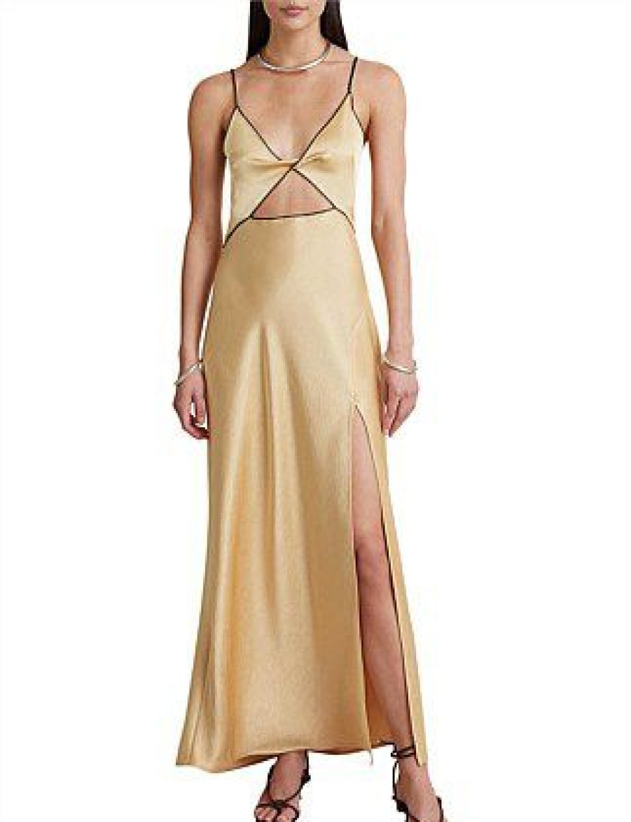 Bikini * | Hazel Maxi Dress Sale Wheat