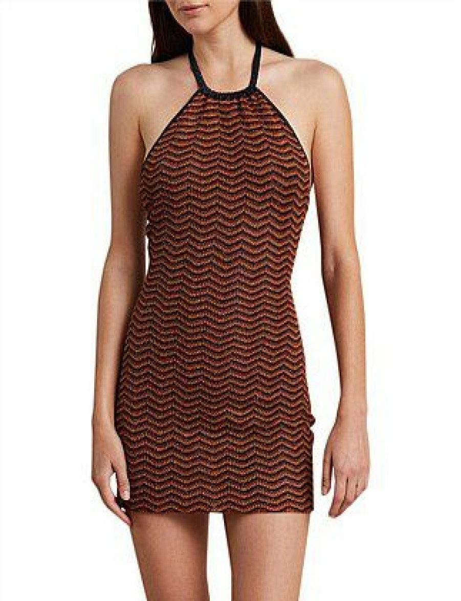 Bikini * | Ziggy Knit Mini Dress Sale Lurex Stripe