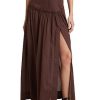 Bikini * | Alexandra Maxi Skirt Sale Chocolate