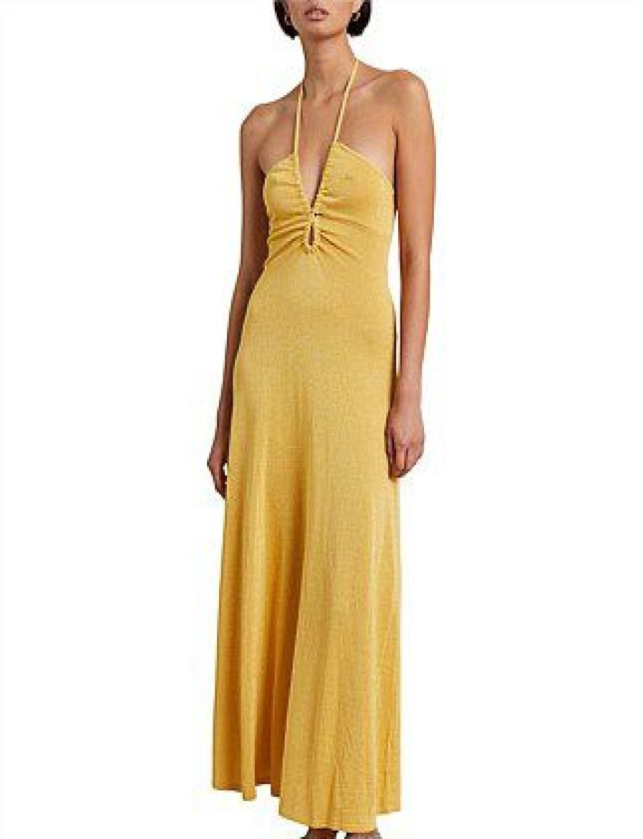 Bikini * | Indya Knit Maxi Dress Sale Desert Sun