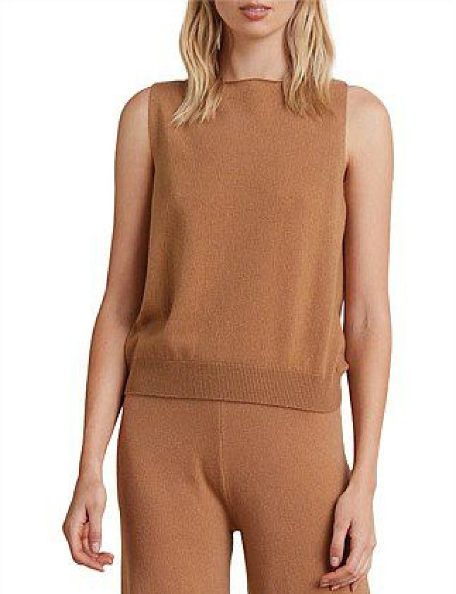 Bikini * | Ladina Knit Top Promotion Camel