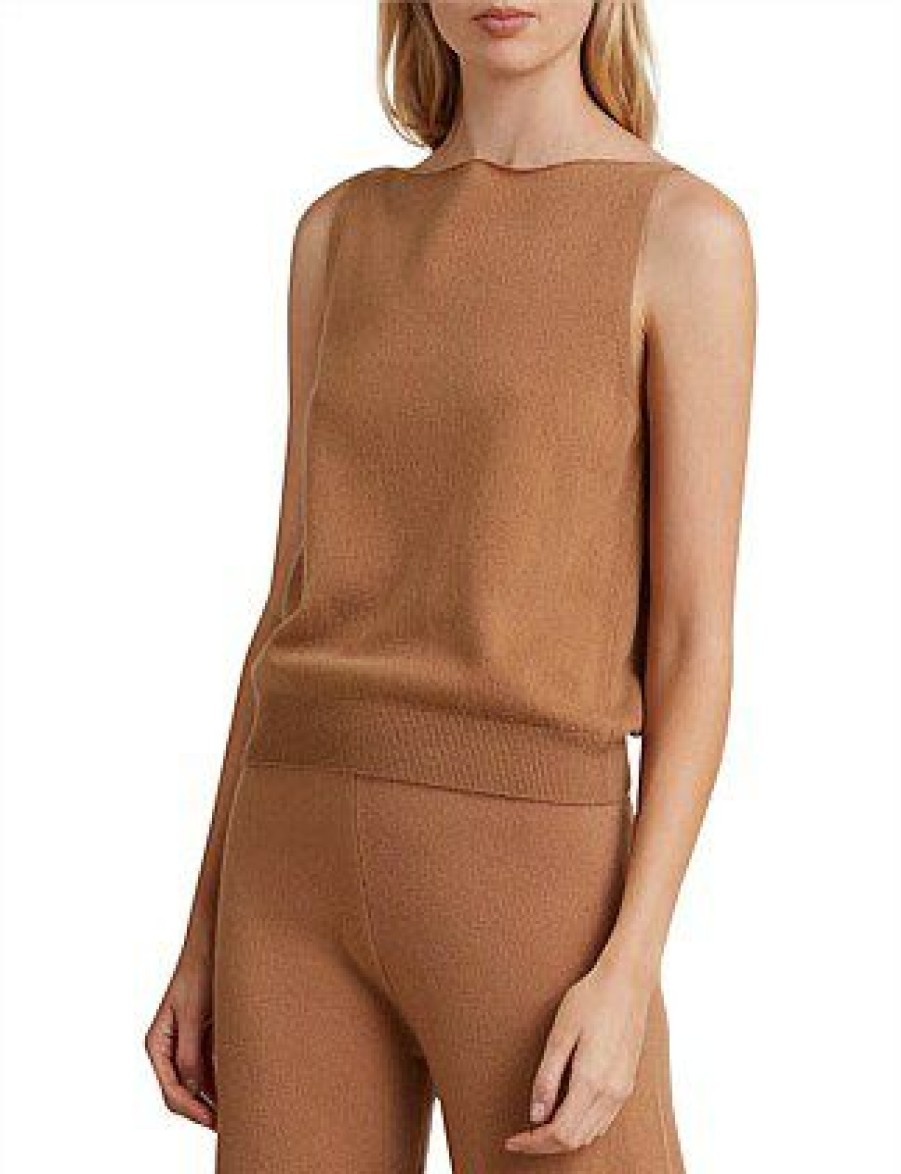 Bikini * | Ladina Knit Top Promotion Camel