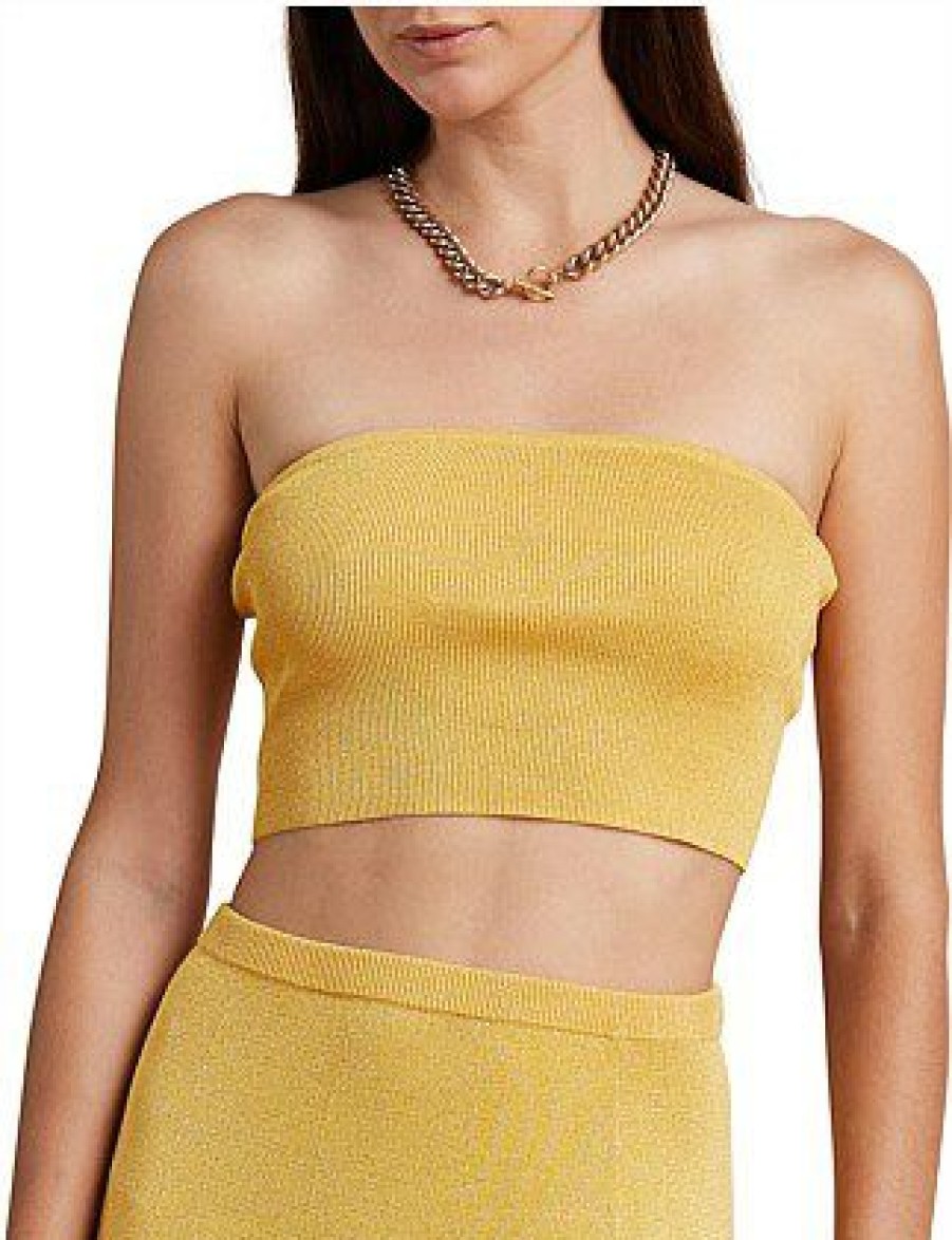 Bikini * | Indya Knit Bandeau Promotion Desert Sun