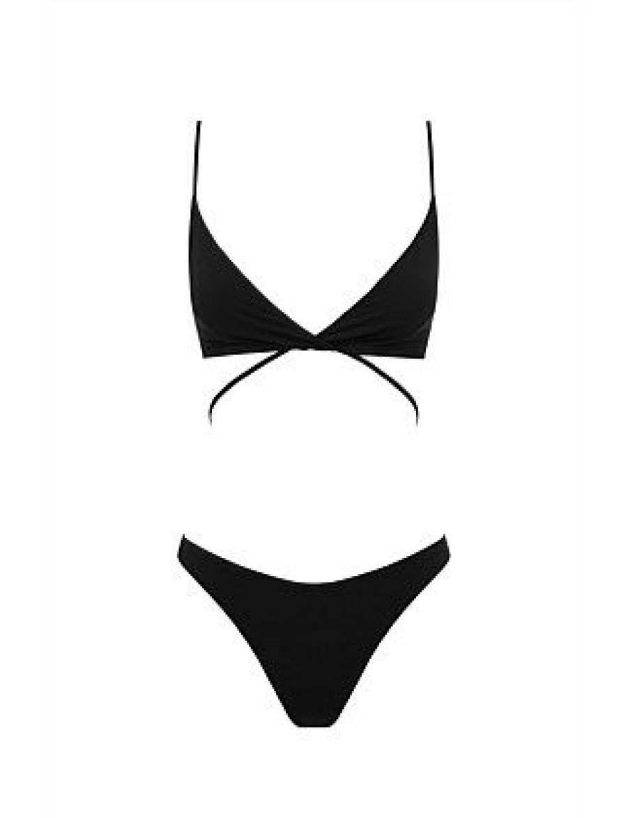 Bikini * | Aluna Bikini Bottom Promotion Black