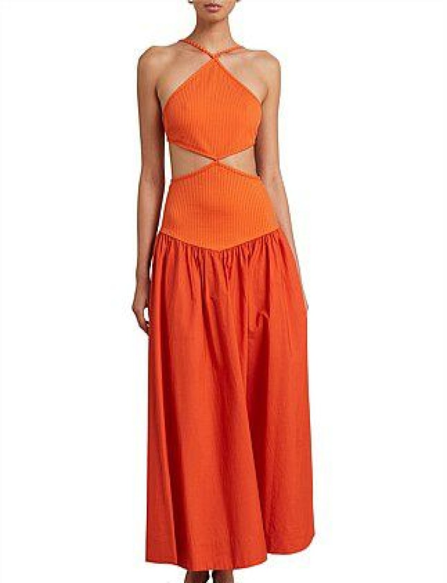 Bikini * | Ula Cut Out Maxi Dress Sale Chilli