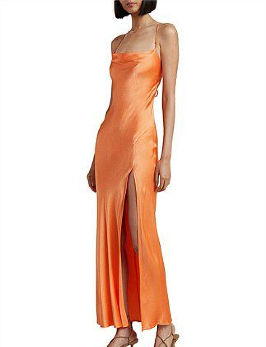 Bikini * | Annika Cowl Maxi Dress Discount Sorbet