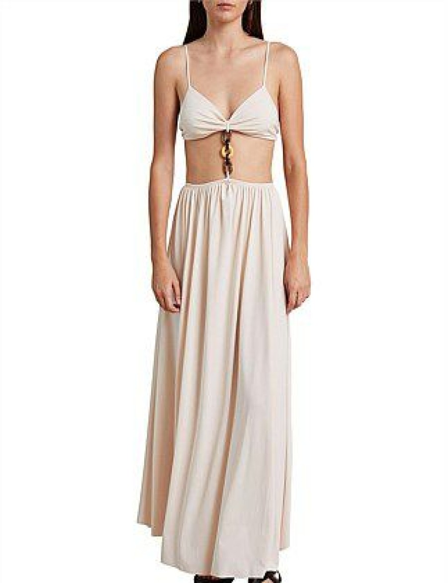 Bikini * | Soleil Maxi Dress Discount Cream