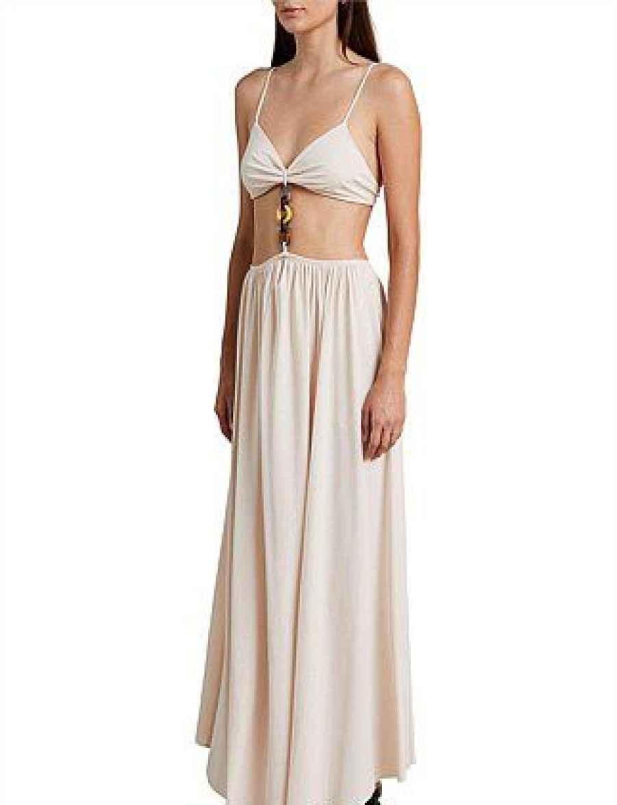 Bikini * | Soleil Maxi Dress Discount Cream