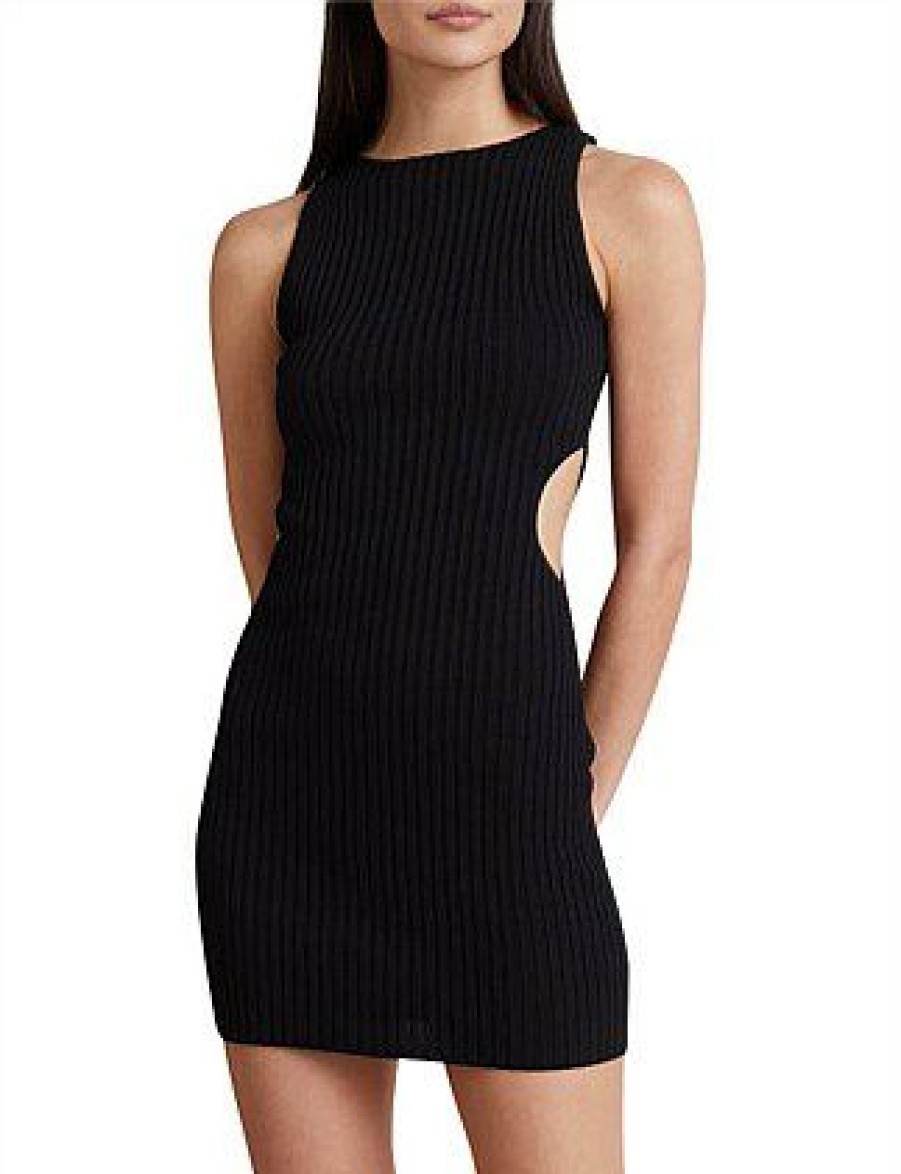 Bikini * | Alexis Knit Mini Dress Promotion Black