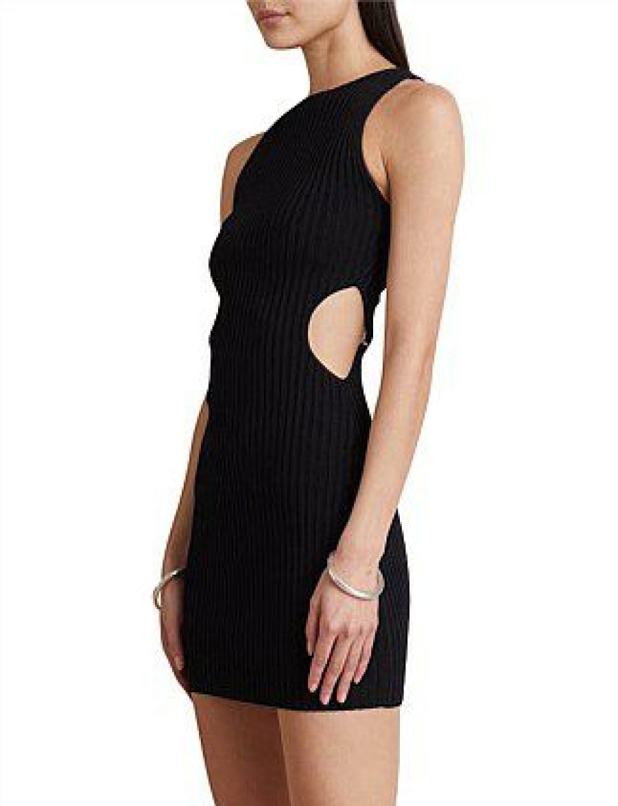 Bikini * | Alexis Knit Mini Dress Promotion Black